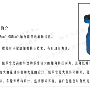 BMH系列交錯油口液壓馬達(dá)